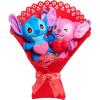 Disney Stitch Valentine 13.5-inch Medium Plush Bouquet, 4 Stuffed Animals Included, Kids Toys for Ages 3 Up by Just Play