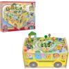 Just Play CoComelon Wheels on The Bus Wooden Activity Table, Recycled Wood, Kids Toys for Ages 18 Month