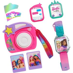 Barbie Photo Filter Play Camera and Play Smart Watch Set with Lights and Sounds, Pretend Play, Kids Toys for Ages 3 Up by Just Play