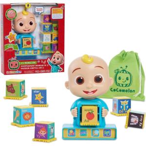 Just Play CoComelon JJ Phonics Fun Interactive Learning and Education Toy, 4 Modes of Play, Animal Dance Song, Spelling, 9-Pieces, Kids Toys for Ages 18 Month