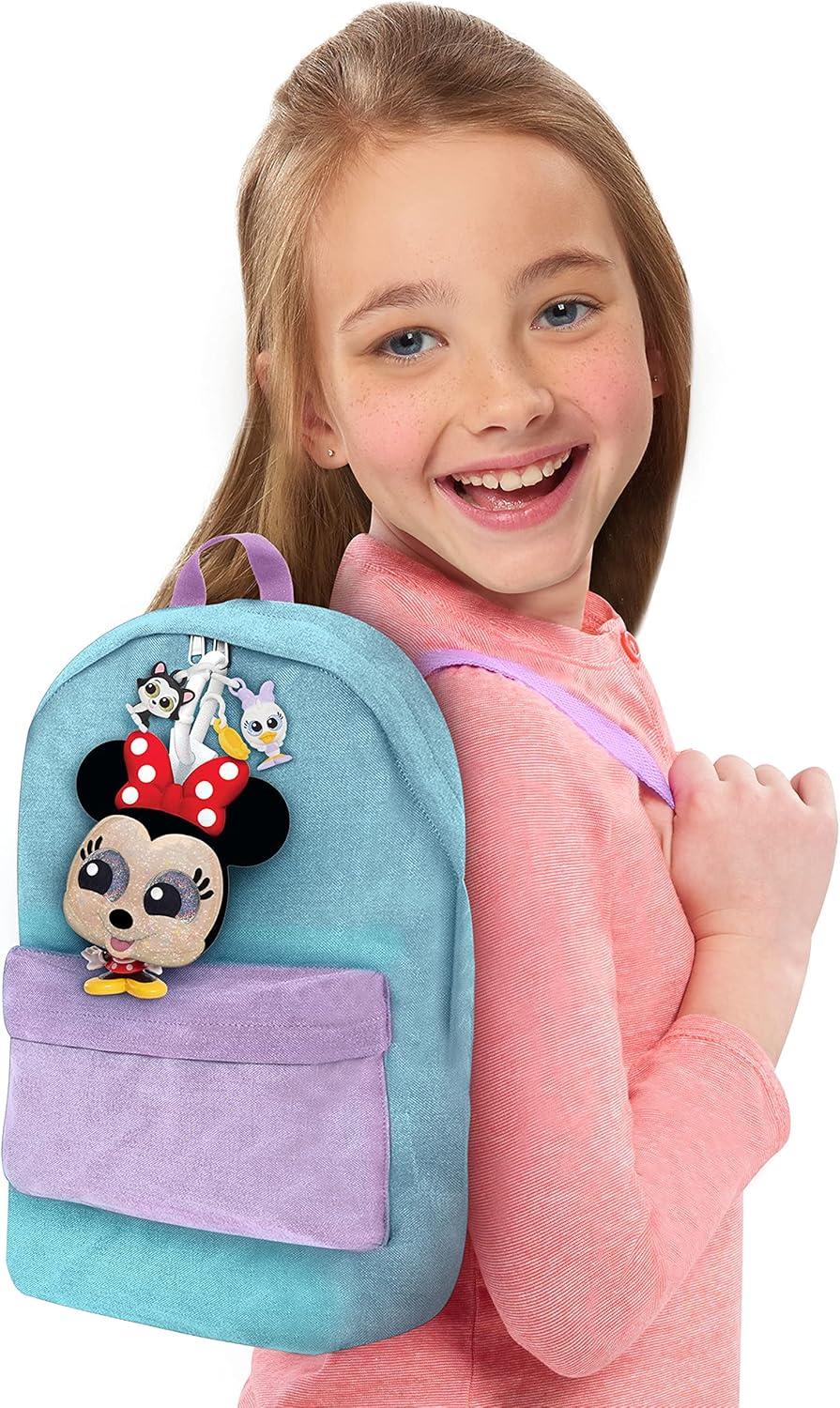 imageDOORABLES Disney TagALongs Minnie Mouse Wearable Figure and Charms Series 1 Kids Toys for Ages 3 Up by Just Play