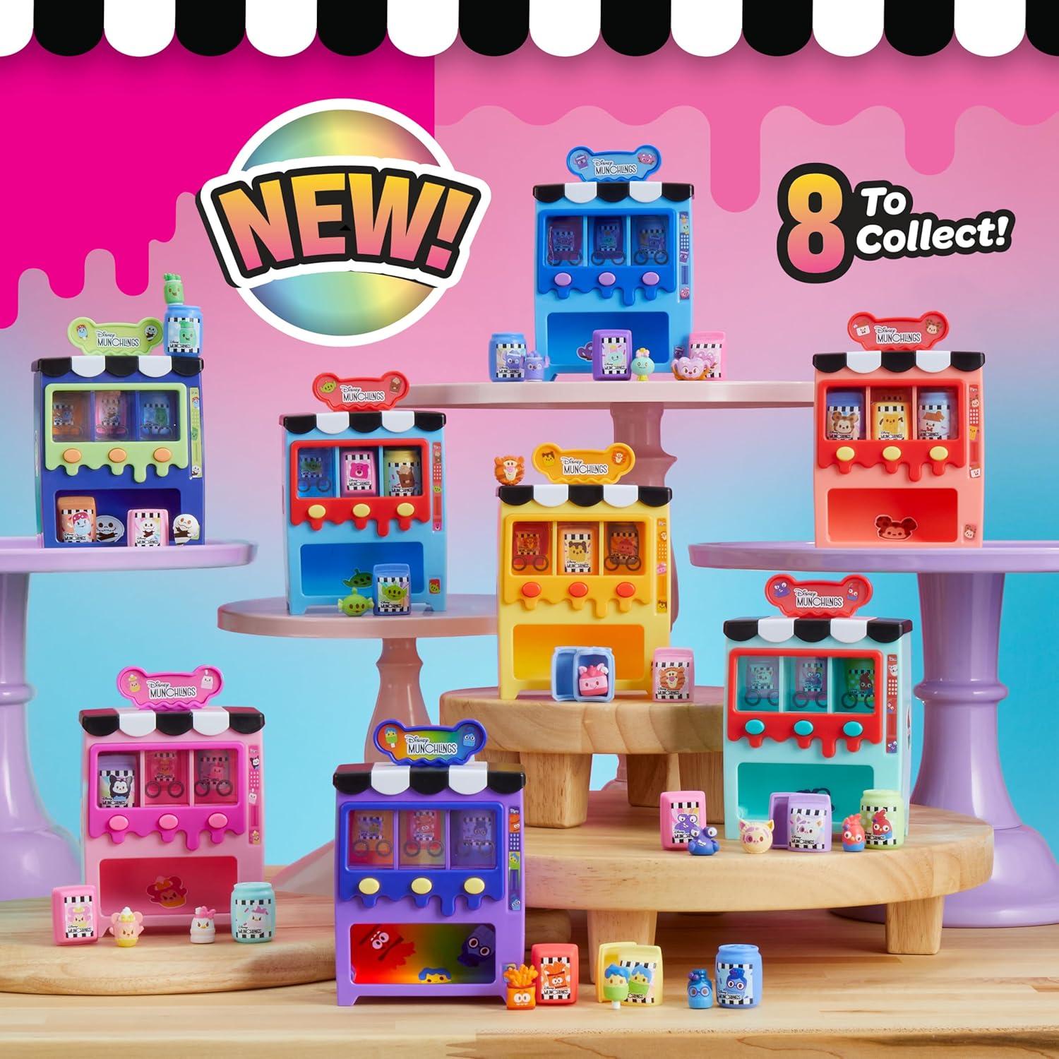 imageDisney Munchlings Micro Munch Vending Machine Collectible Munchlings Figures for Boys and Girls Ages 3 and up