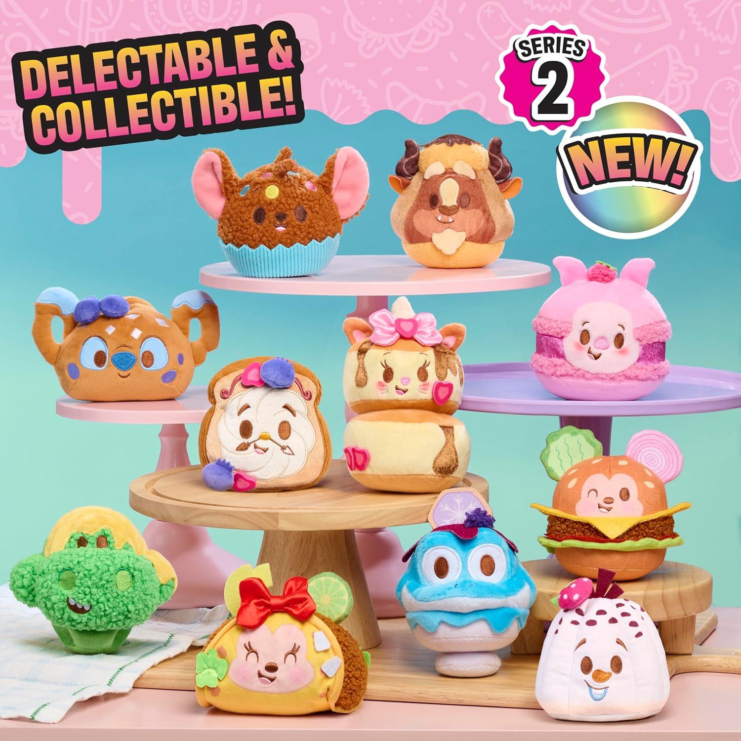 imageDisney Munchlings Single Serve Scented Collectible Plush 2Pack 45 inch Collectible Plush Toy for Teens Girls Boys Holiday Stocking Stuffers Gifts Presents Kids Ages 0 and Up