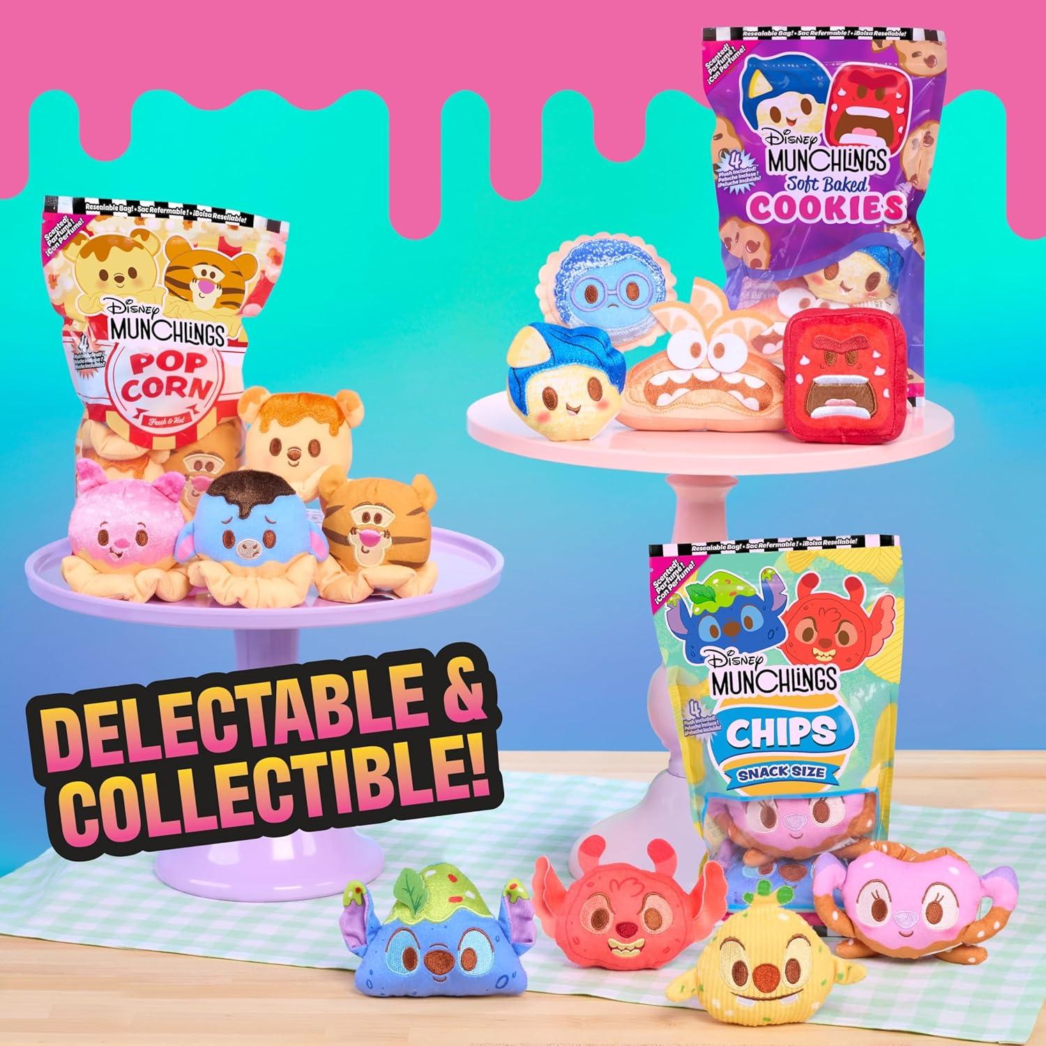 imageMunchlings Snack Pack Plush Popcorn Kids Toys for Ages 2 Up by Just Play