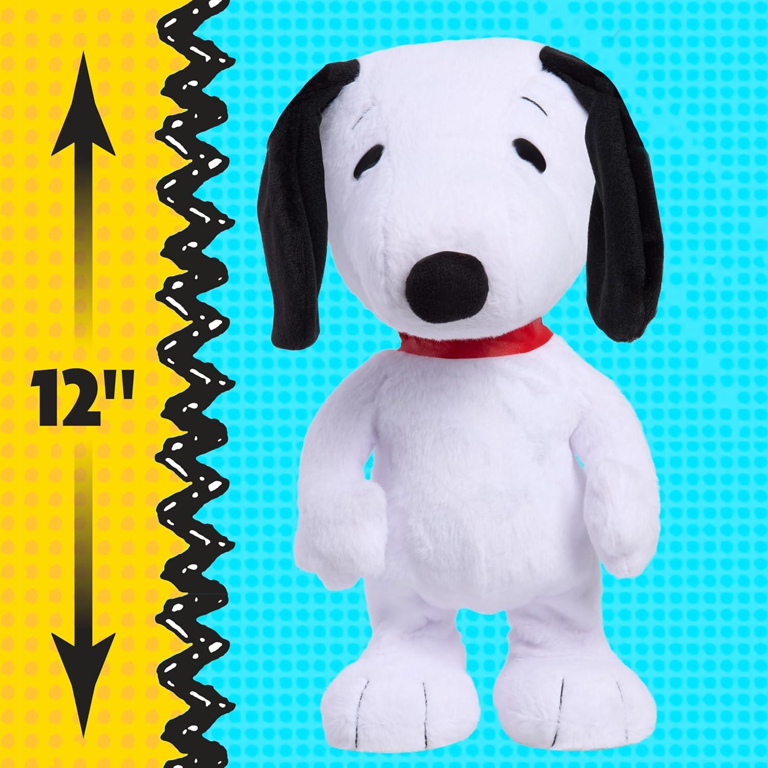 imagePeanuts Large 14quot Snoopy Happy Dance Plush Interactive Toy with Music ampamp Motion Toy for Fans Girls Boys Kids Ages 3 and Up