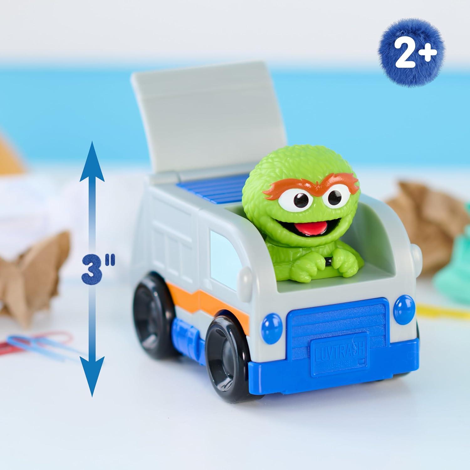 imageSESAME STREET Twist and Pop Wheelies 3Pack Preschool Toy Vehicles Includes Elmo Cookie Monster and Oscar 3quot Interactive Toy Cars for Fans Boys Girls Kids Ages 2 and Up by Just Play
