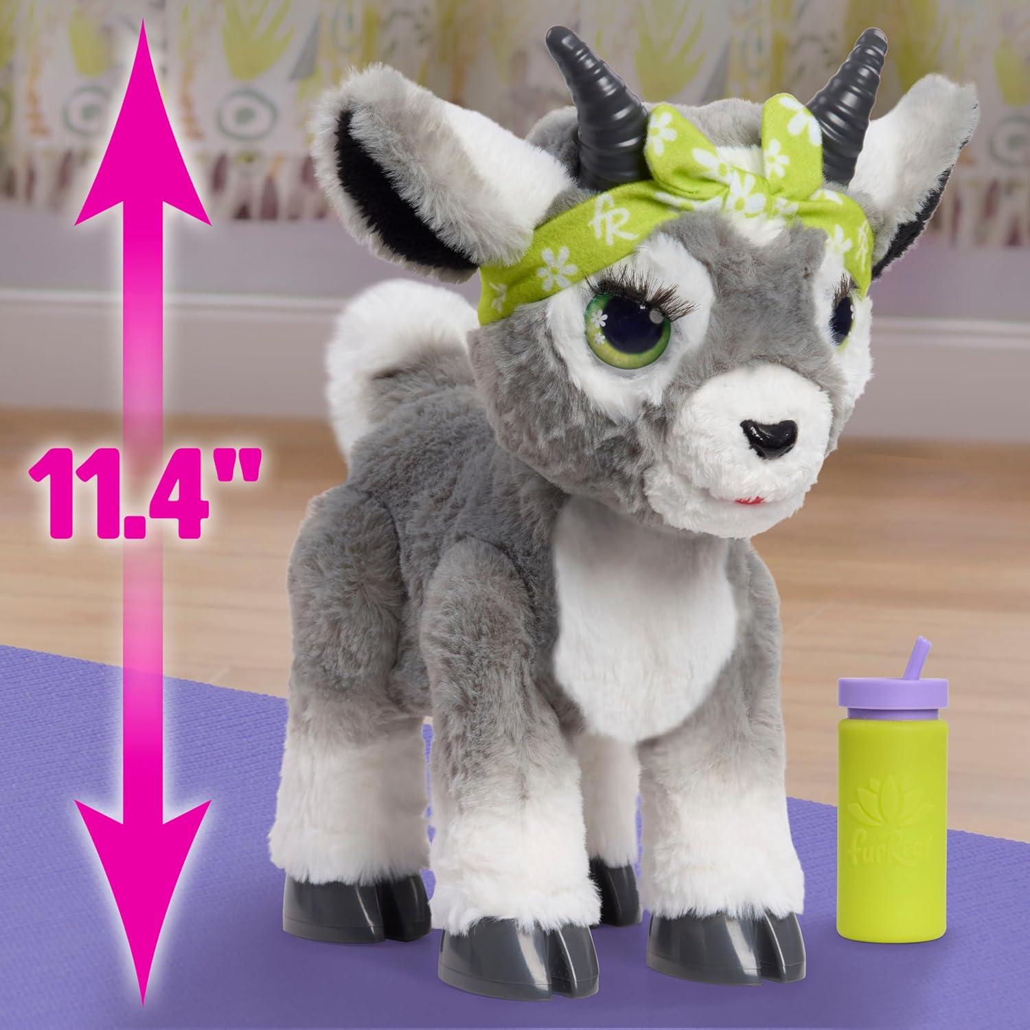 imagefurReal Daisy the Yoga Goat Interactive Toy 11inch Realistic Plush Kids Toys for Ages 4 Up by Just Play