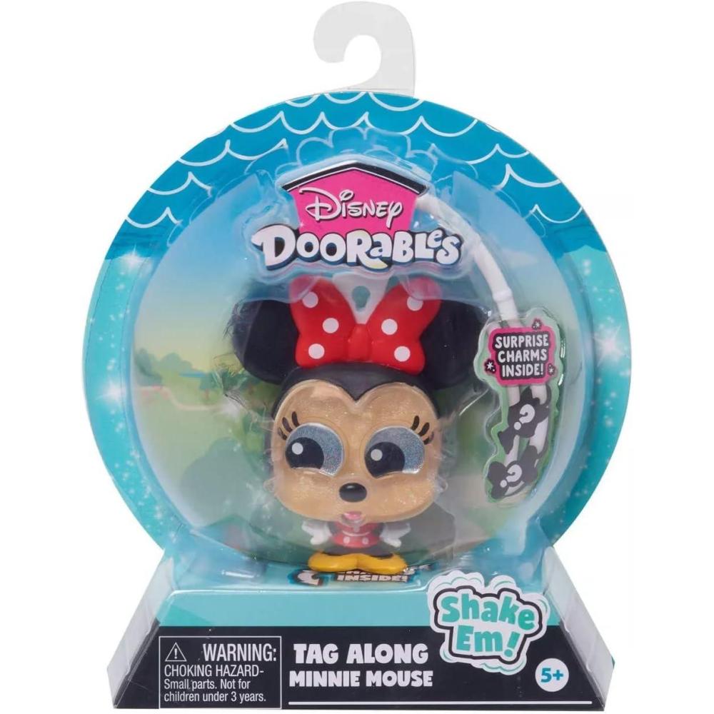 imageDOORABLES Disney TagALongs Minnie Mouse Wearable Figure and Charms Series 1 Kids Toys for Ages 3 Up by Just Play