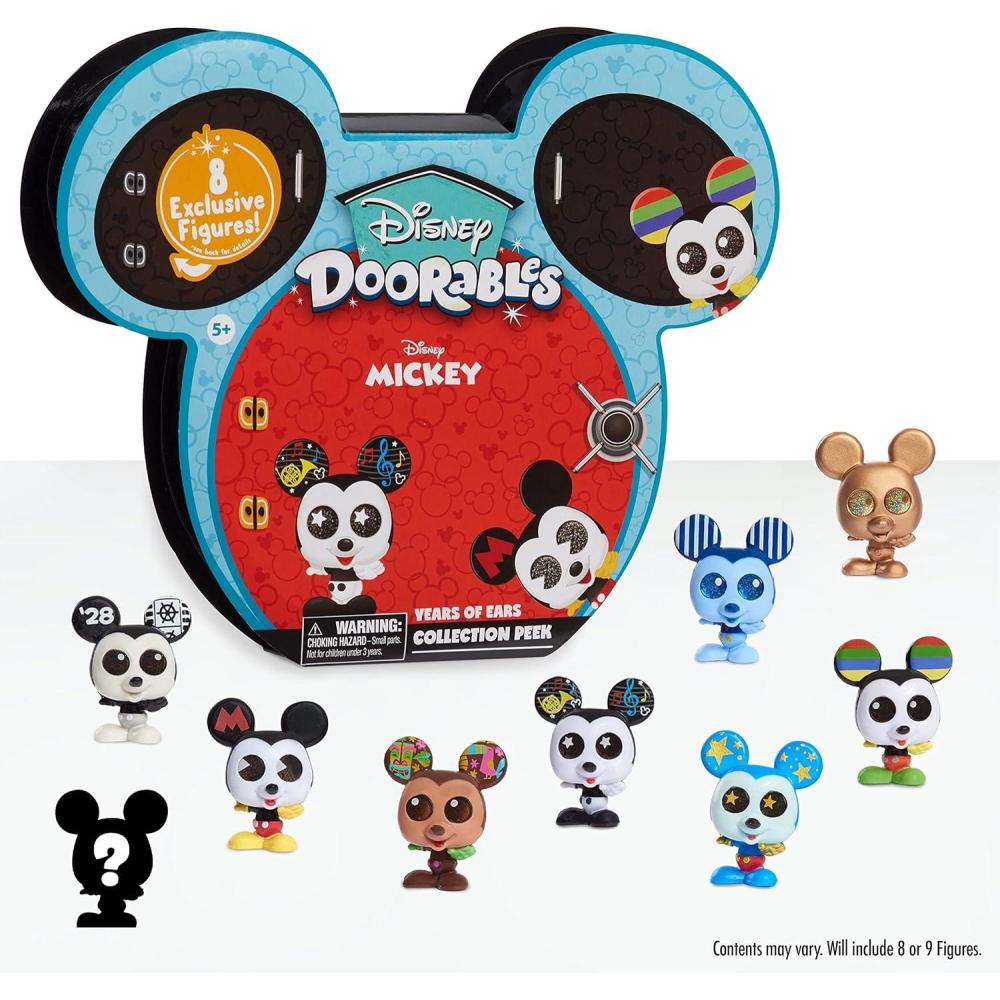 imageDisney Doorables Mickey Mouse Years of Ears Collection Peek Includes 8 Exclusive Mini Collectible Figures Styles May Vary Kids Toys for Ages 5 Up by Just PlayMickey Mouse Years of Ears Collector Peek
