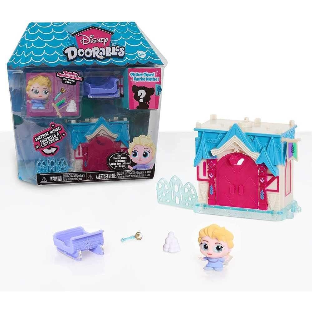 imageDisney Doorables Mini Playset Elsas Frozen Castle 25inch Playset with Figures Officially Licensed Kids Toys for Ages 5 Up by Just Play