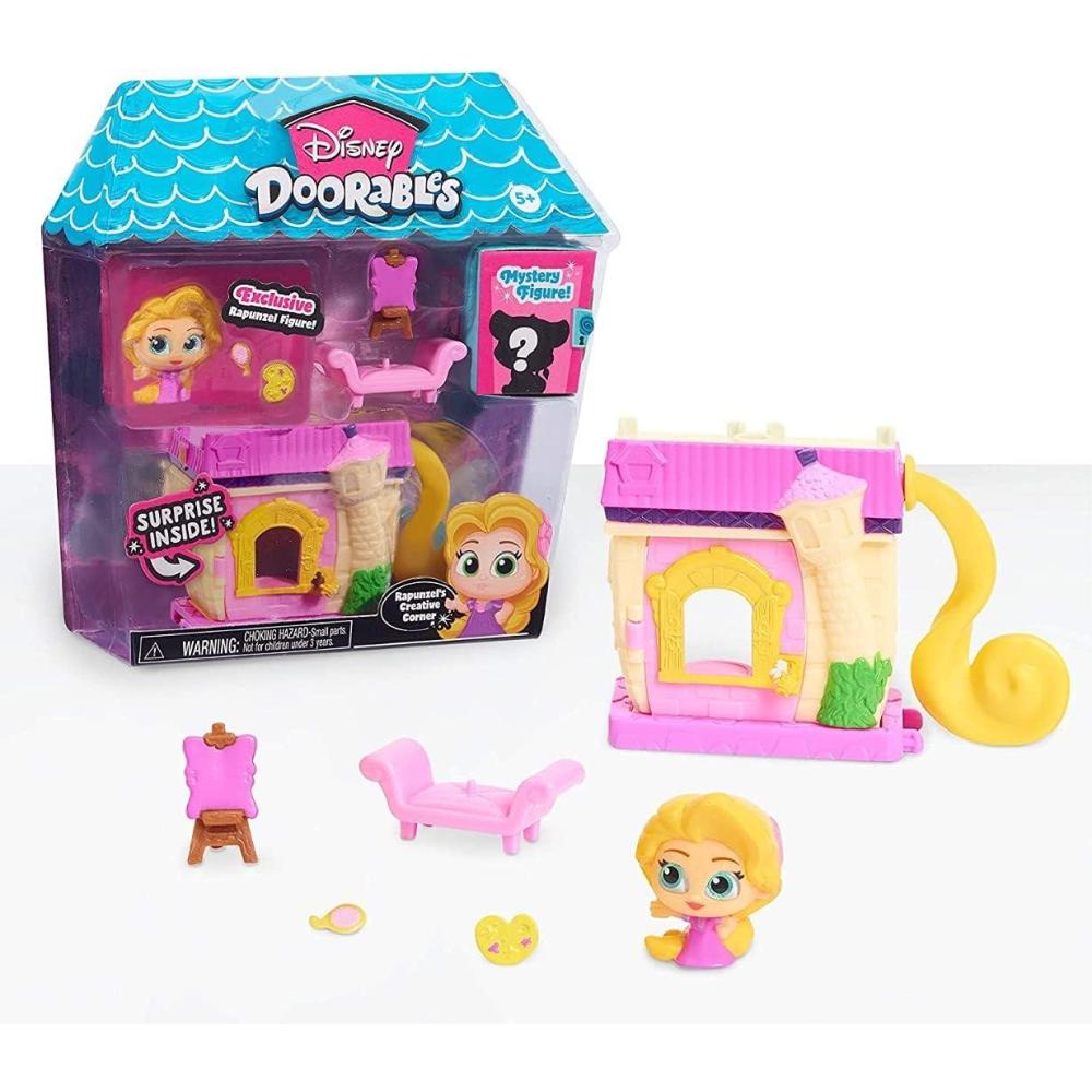 imageDisney Doorables Mini Playset Minnie Mouses Garden Cottage Exclusive Minnie Mouse Collectible Figure Kids Toys for Ages 5 Up by Just PlayRapunzels Creative Corner