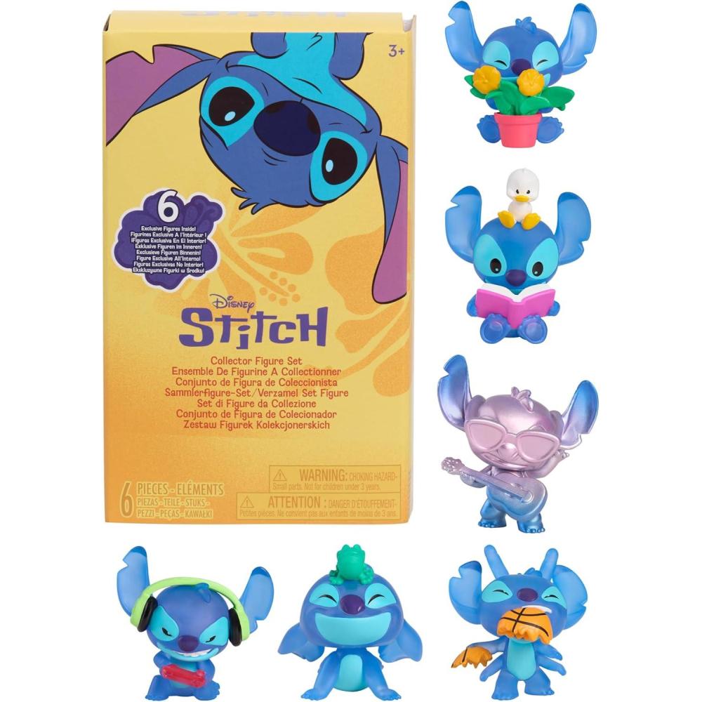 imageDisney Stitch Thats So Stitch Collector Figure Pack 6 Exclusive 2inch Collectible Figurines Toy for Fans Boys Girls Kids Ages 3 and Up by Just Play