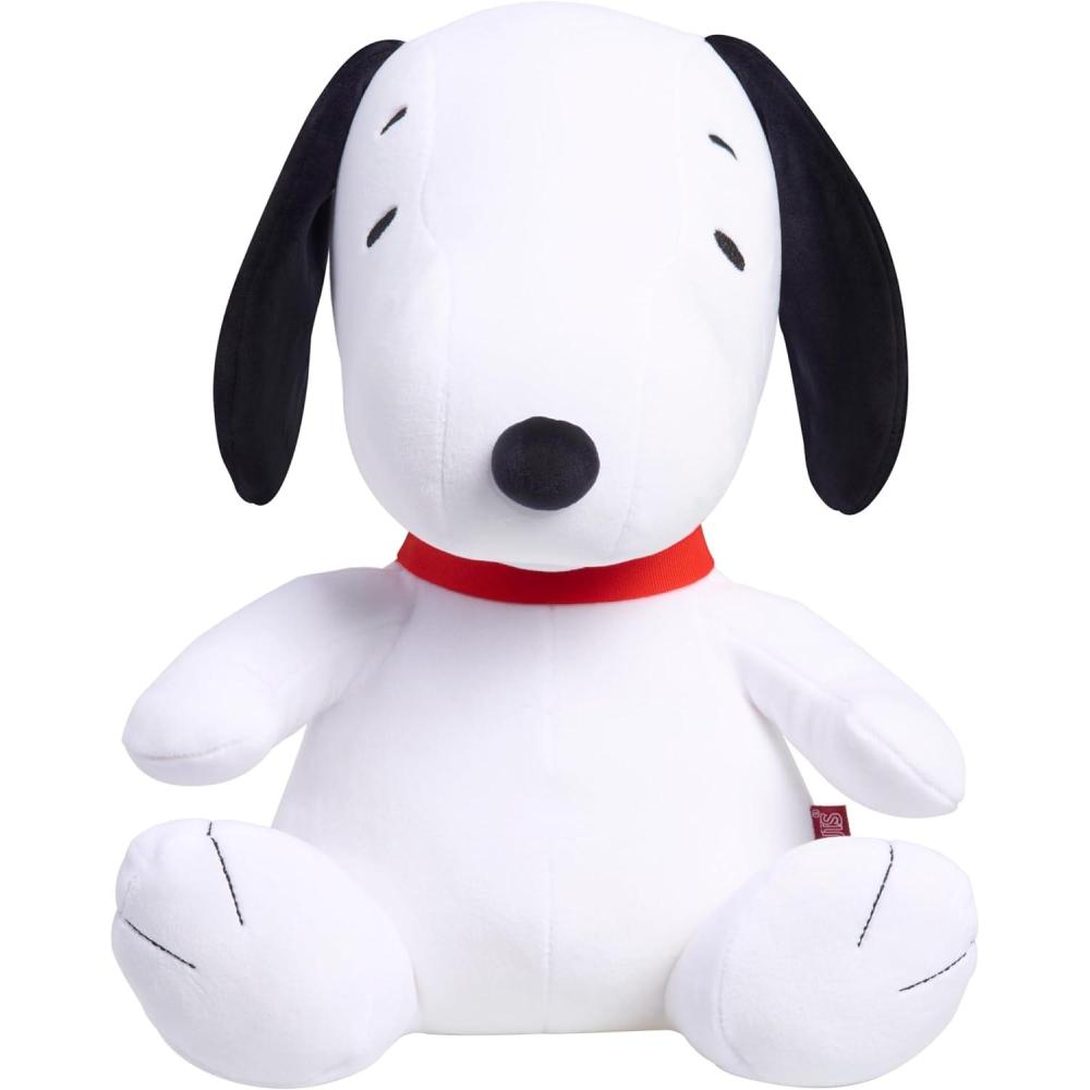 imagePeanuts Large 2 lb Weighted Plush Snoopy 12inch Stuffed Animal Kids Toys for Ages 3 Up by Just Play