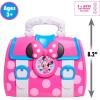 Disney Junior Minnie Mouse Bow-Care 8-piece Doctor Kit for Toddlers Ages 3-5, Lights and Sounds Stethescope, Officially Licensed, Pink, Preschool Pretend Play Kids, Kids Toys for Ages 3 Up by Just Play
