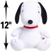 Peanuts Large 2 lb Weighted Plush Snoopy, 12-inch Stuffed Animal, Kids Toys for Ages 3 Up by Just Play