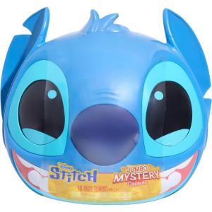 Disney Stitch Jumbo Mystery Capsule, 10 Surprises Inside, Collectible Figures and Plush, Blind Box, Toy for Fans, Boys, Girls, Kids Ages 3 and Up by Just Play