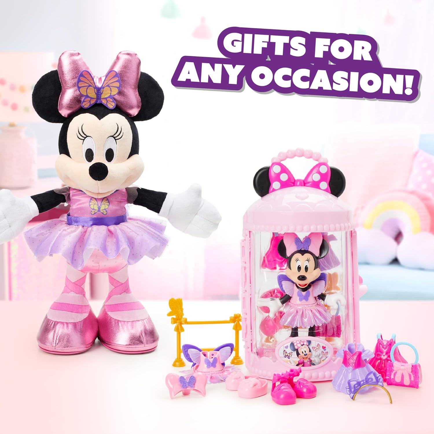 imageDisney Junior Minnie Mouse Fabulous Fashion Ballerina Doll 13piece Doll and Accessories Set Kids Toys for Ages 3 Up by Just Play