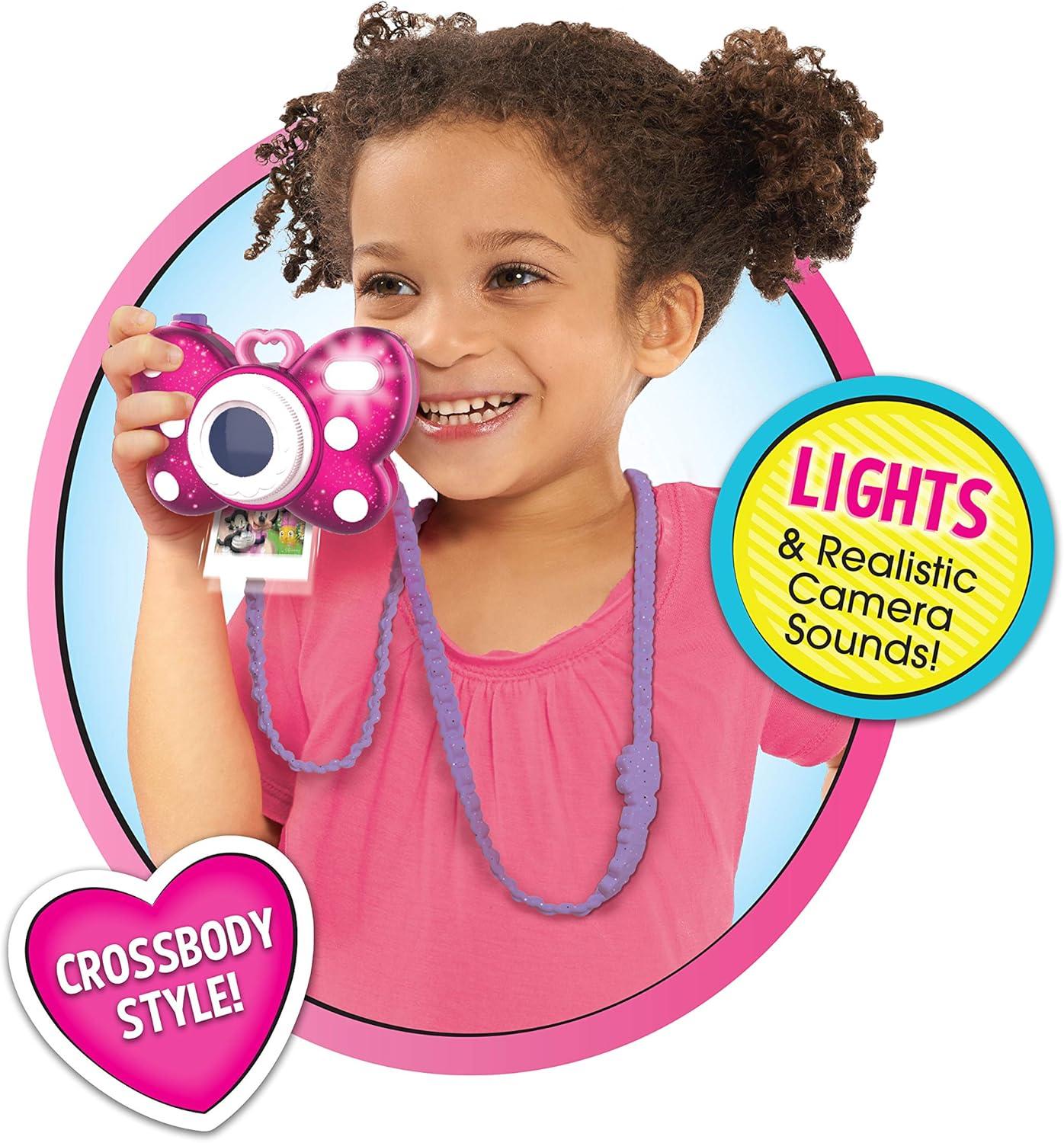 imageDisney Junior Minnie Mouse Picture Perfect Pretend Play Camera Lights Realistic Sounds Holiday Stocking Stuffers Gifts Presents Officially Licensed Kids Toys for Ages 3 Up by Just Play