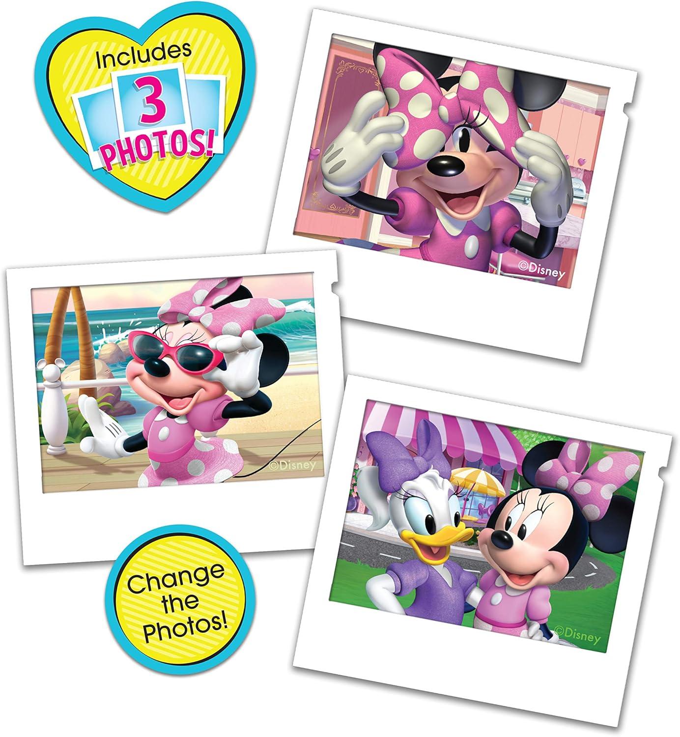 imageDisney Junior Minnie Mouse Picture Perfect Pretend Play Camera Lights Realistic Sounds Holiday Stocking Stuffers Gifts Presents Officially Licensed Kids Toys for Ages 3 Up by Just Play