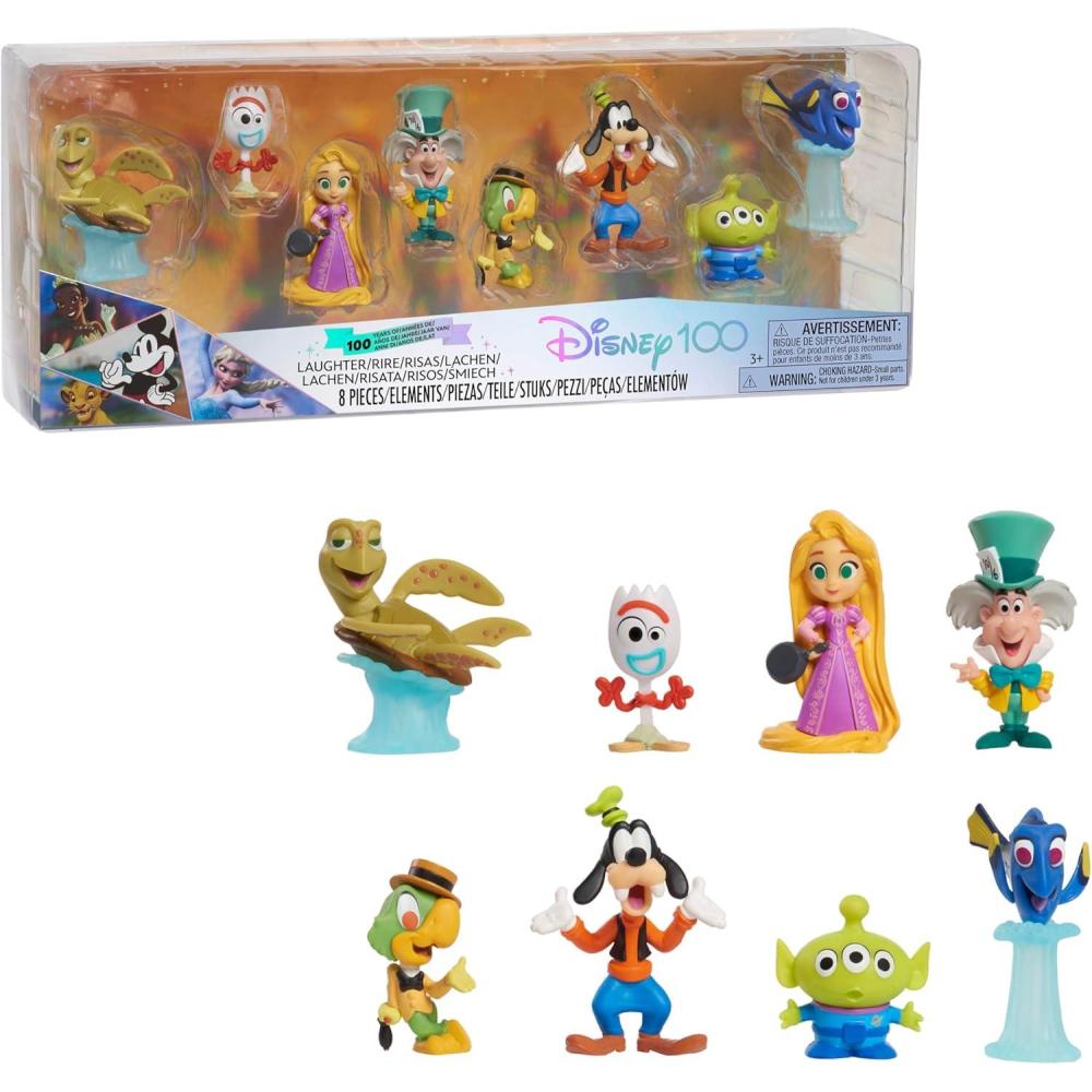 imageDisney100 Years of Laughter Celebration Collection Limited Edition 8Piece Figure Pack Kids Toys for Ages 3 Up by Just Play