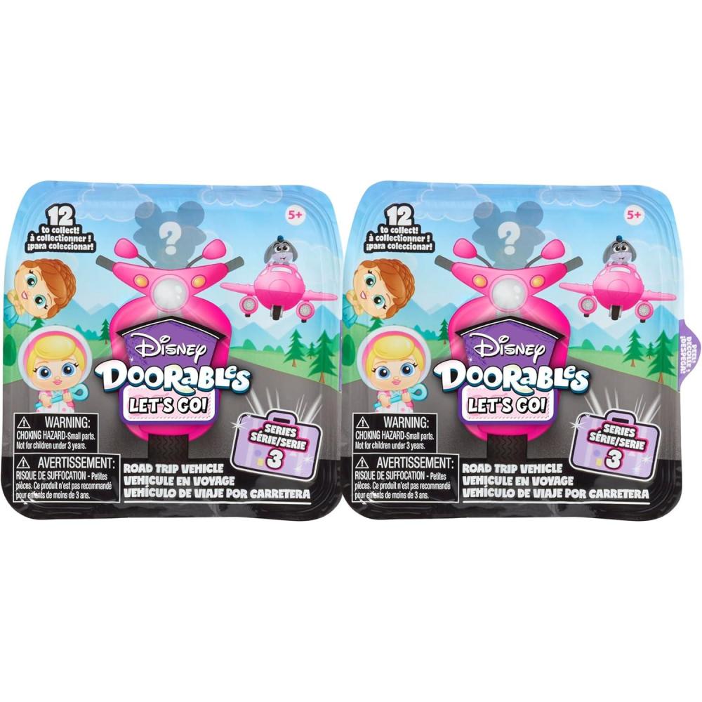 imageDoorables Lets Go Series 3 CoPack 4Pieces Collectible Figures and Vehicles 15inch Figurines Kids Toys for Ages 5 Up by Just PlaySeries 3