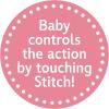 Disney Baby Musical Crawling and Talking Pals, Stitch, Interactive Plush Toy, Kids Toys for Ages 09 Month by Just Play