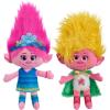 DREAMWORKS TROLLS Band Together 8-inch Small Plush Poppy and Viva 2-Piece Set, Stuffed Animals, Holiday Stocking Stuffers, Gifts, Presents, Kids Toys for Ages 3 Up by Just Play