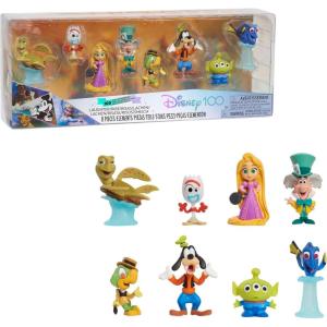 Disney100 Years of Laughter Celebration Collection Limited Edition 8-Piece Figure Pack, Kids Toys for Ages 3 Up by Just Play