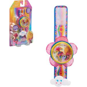 DreamWorks Trolls Band Together 9-inch Hug Time Talking Bracelet with Lights and Sounds, Holiday Stocking Stuffers, Gifts, Presents, Kids Toys for Ages 3 Up by Just Play