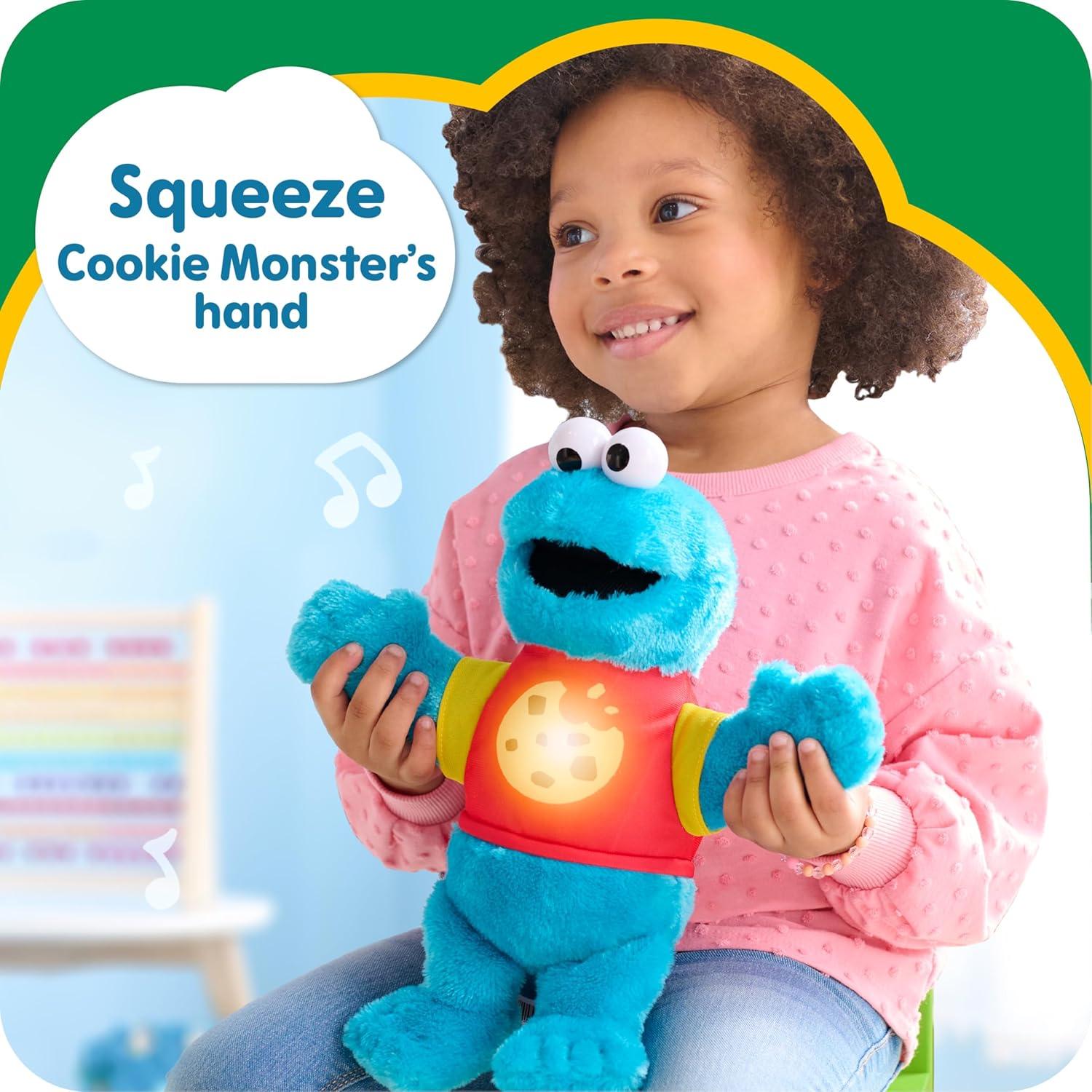 image:imageSesame Street SingAlong Cookie Monster 13inch Plushie Stuffed Animal Recycled Filling Blue Kids Toys for Ages 18 Month by Just Play