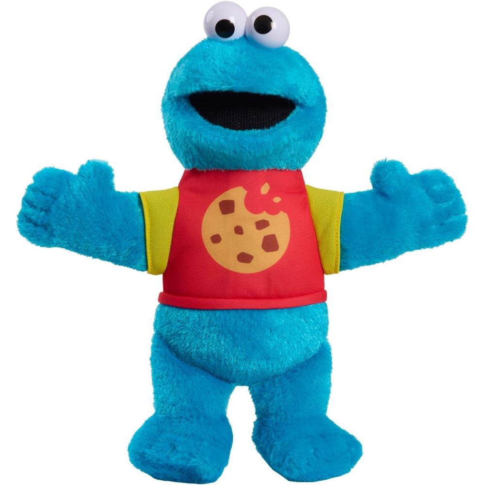 image:imageSesame Street SingAlong Cookie Monster 13inch Plushie Stuffed Animal Recycled Filling Blue Kids Toys for Ages 18 Month by Just Play