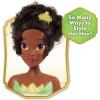 Disney Princess Tiana Styling Head, 14-pieces, Black Hair, Brown Eyes, Pretend Play, Kids Toys for Ages 3 Up by Just Play