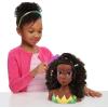 Disney Princess Tiana Styling Head, 14-pieces, Black Hair, Brown Eyes, Pretend Play, Kids Toys for Ages 3 Up by Just Play