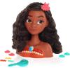 Disney Princess Moana Styling Head with Accessories, 14-pieces, Black Hair, Brown Eyes, Kids Toys for Ages 3 Up by Just Play(Multicolor)