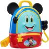 Disney Junior Mickey Mouse Funhouse Adventures Backpack, 5 Piece Pretend Play Set with Lights and Sounds Accessories, Kids Toys for Ages 3 Up by Just Play
