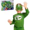 PJ Masks Turbo Blast, Includes Full Body Outfit and Matching Fabric Mask, Kids Toys for Ages 3 Up by Just Play(Gekko)