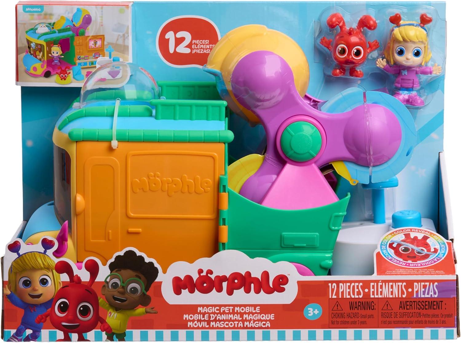 image:imageJust Play Morphle Magic Pet Mobile 12Piece Figures and Playset Special Effects Play Poseable Figurines Kids Toys for Ages 3 Up