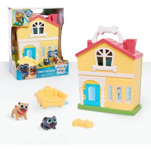 Puppy Dog Pals Stow N’ Go Playset with Handle, Travel Toys for Kids, Officially Licensed Kids Toys for Ages 3 Up by Just Play
