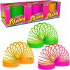 Slinky the Original Walking Spring Toy, Plastic Slinky 3-Pack, Multi-color Neon Spring Toys, Kids Toys for Ages 5 Up by Just Play
