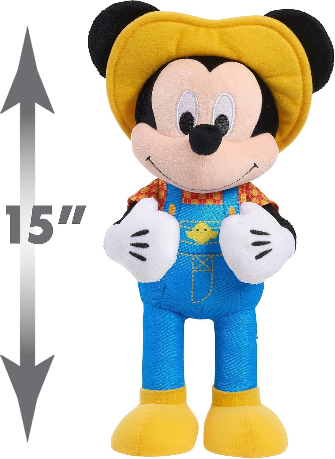 image:imageDisney Junior Farmer Mickey Mouse Feature Plush Lights Phrases and Movement Kids Toys for Ages 3 Up Amazon Exclusive by Just Play