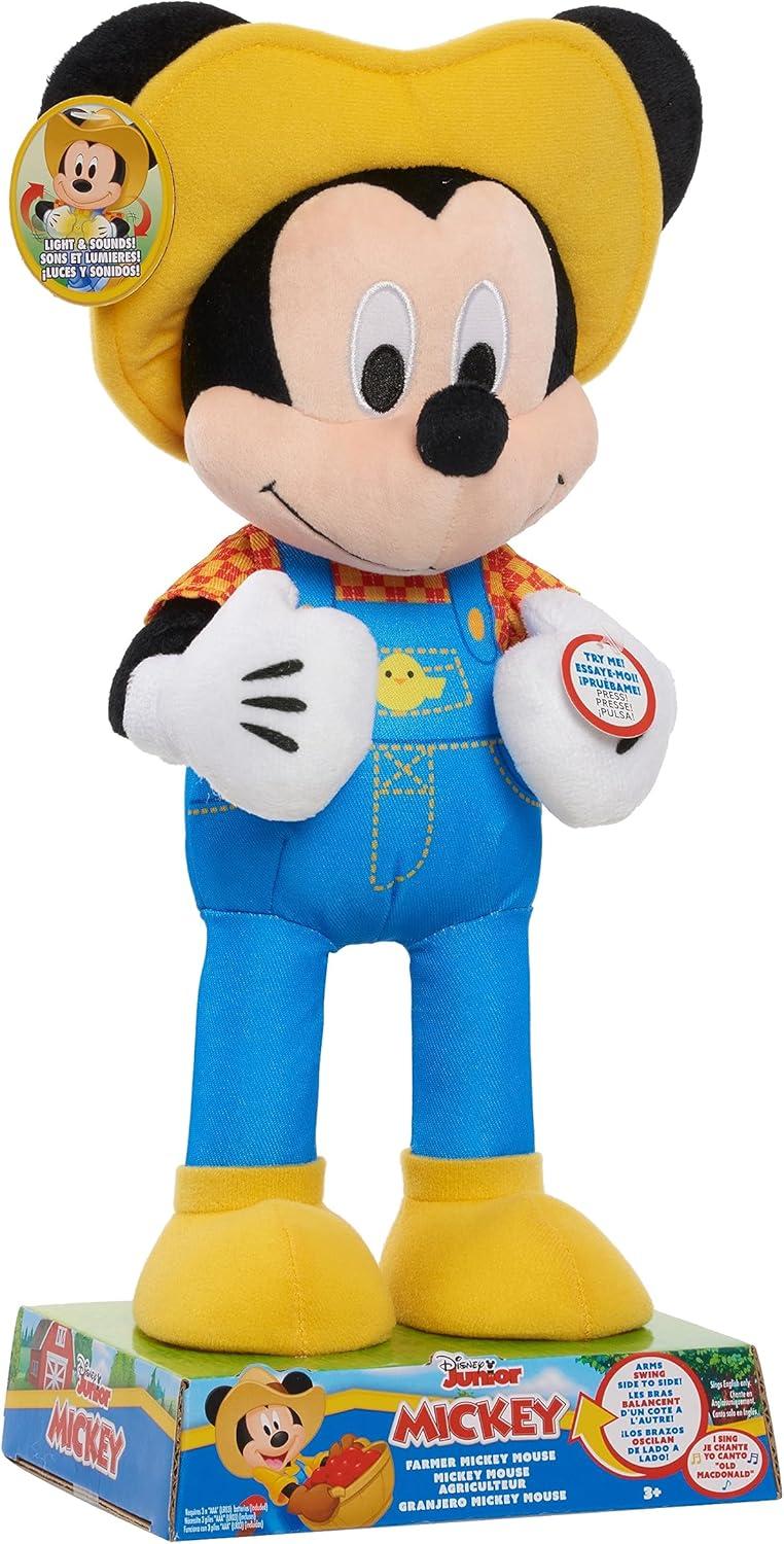 image:imageDisney Junior Farmer Mickey Mouse Feature Plush Lights Phrases and Movement Kids Toys for Ages 3 Up Amazon Exclusive by Just Play