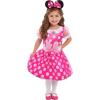 Disney Junior Minnie Mouse Bowdazzling Dress, Includes Minnie Ears Headband, Dress Up and Pretend Play, Kids Toys for Ages 3 Up by Just Play