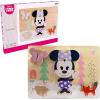 Just Play Disney Wooden Toys Minnie Mouse 8-Piece Puzzle, Early Learning and Education, Pretend Play, Kids Toys for Ages 18 Month