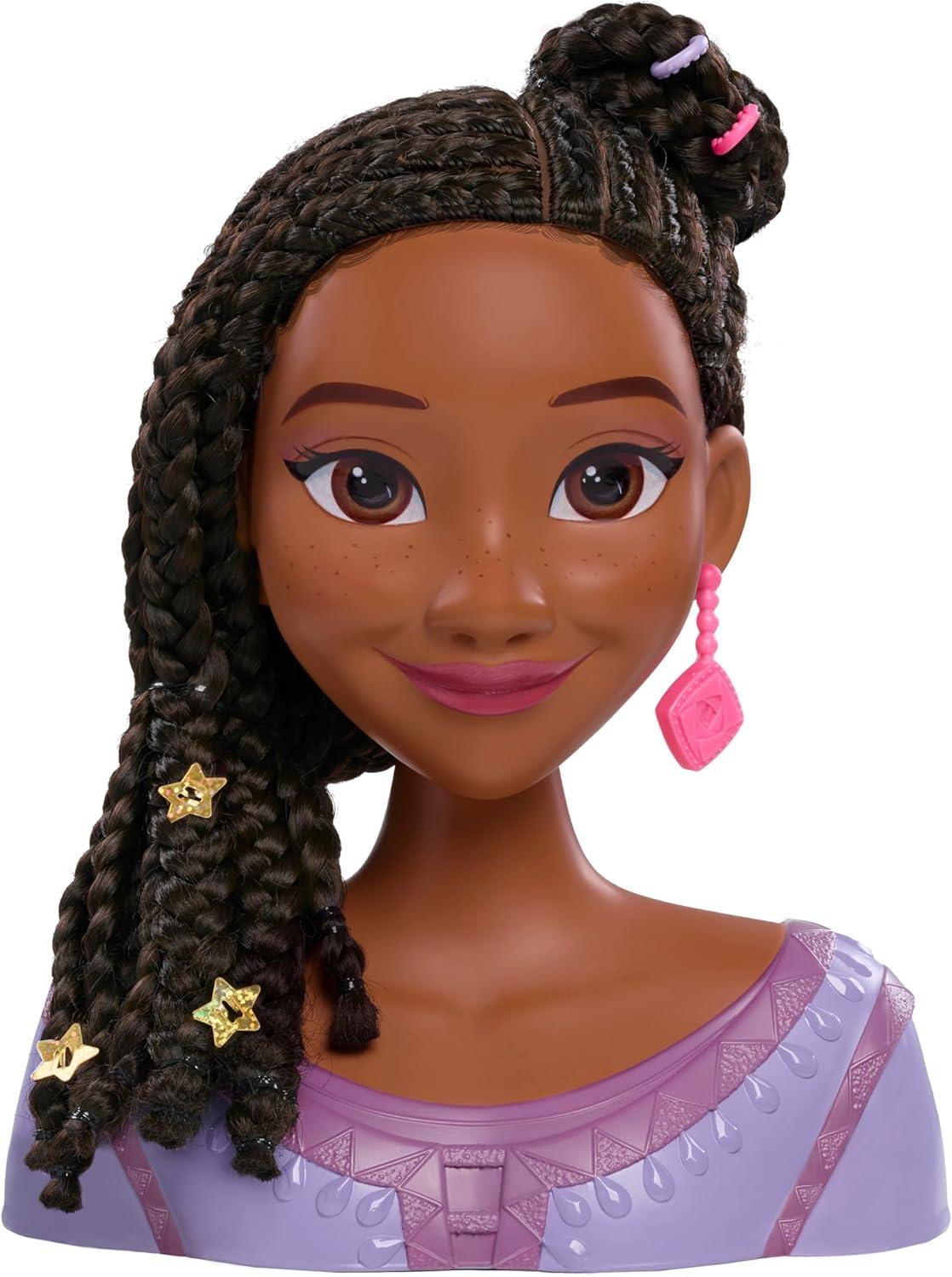 image:imageJust Play Disney Wish Asha Styling Head with Accessories 26Pieces Pretend Play Kids Toys for Ages 3 Up