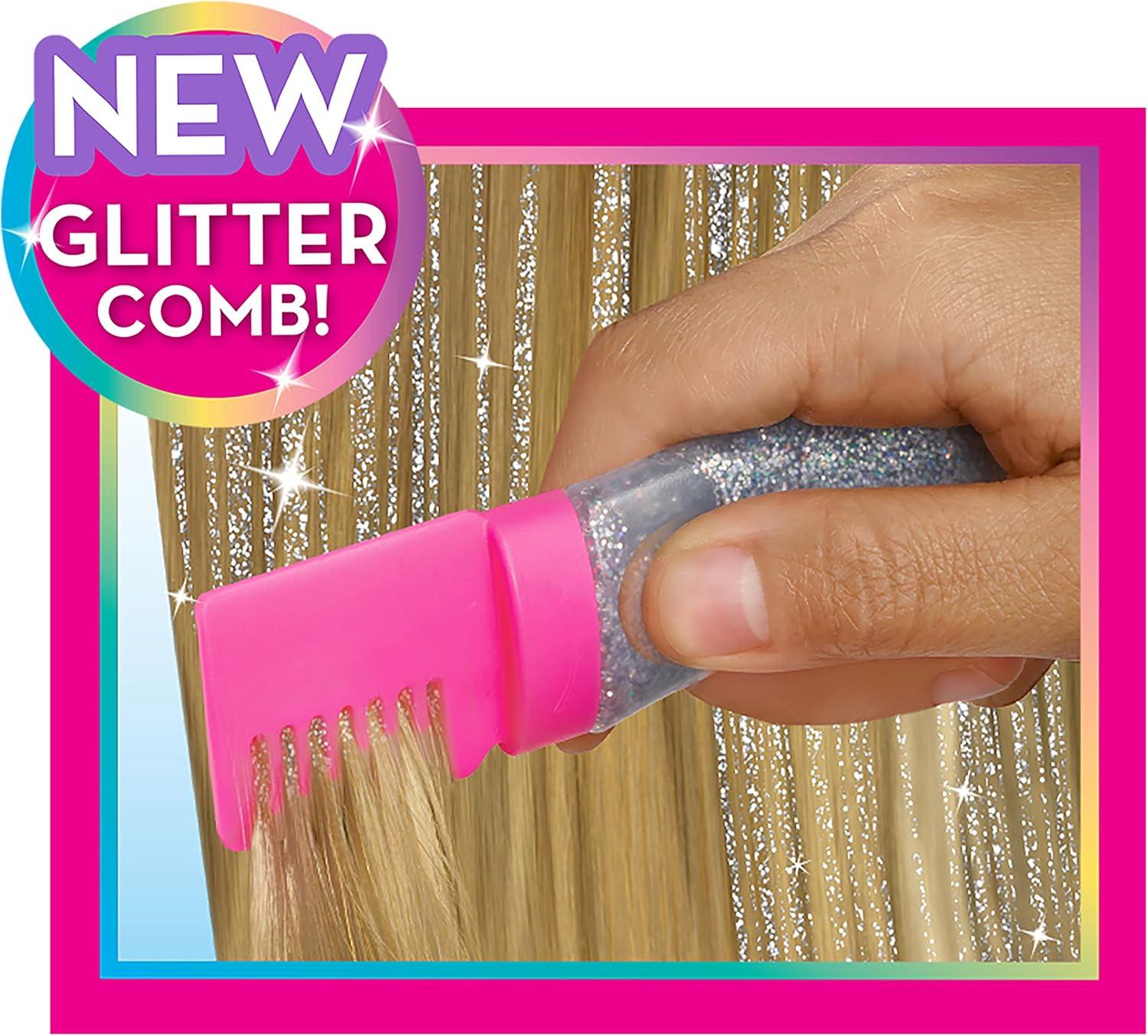 image:imageBarbie Deluxe 20Piece Glitter and Go Styling Head Blonde Hair and Unicorn Headband Kids Toys for Ages 5 Up by Just PlayBlonde Hair