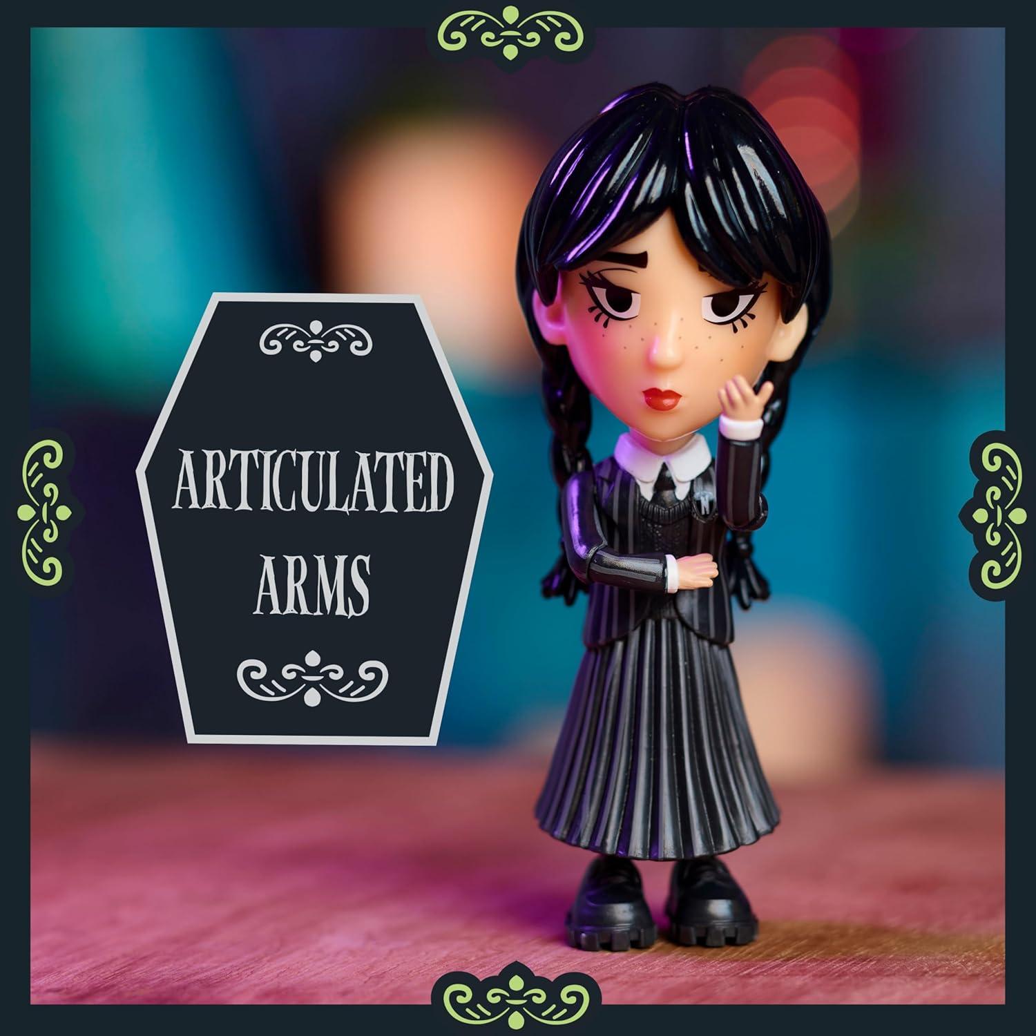 image:imageJust Play Wednesday Small 4inch Collectible Stylized Figure Series 1 Wednesday Blind Box Surprise Figurine Kids Toys for Ages 3 Up