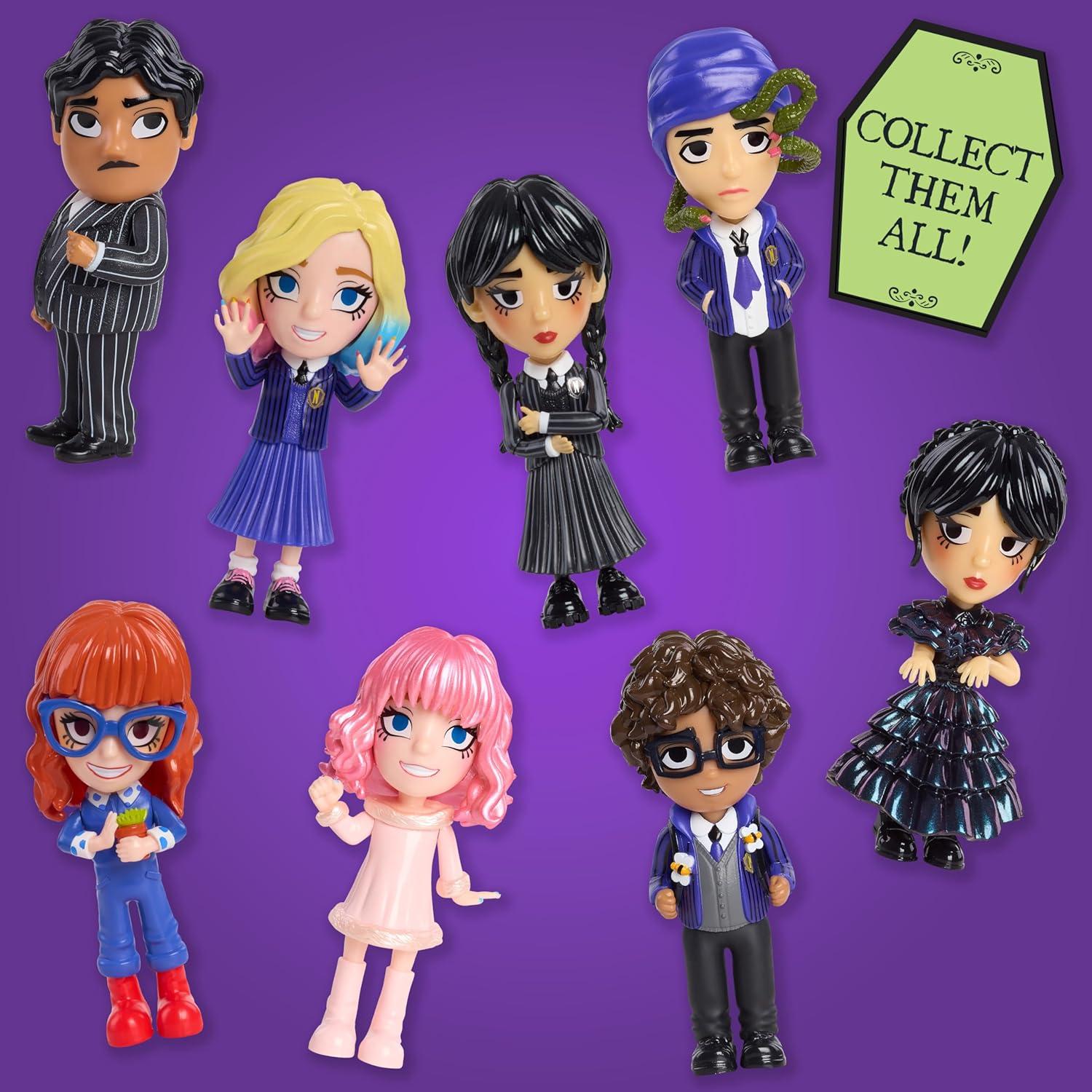 image:imageJust Play Wednesday Small 4inch Collectible Stylized Figure Series 1 Wednesday Blind Box Surprise Figurine Kids Toys for Ages 3 Up