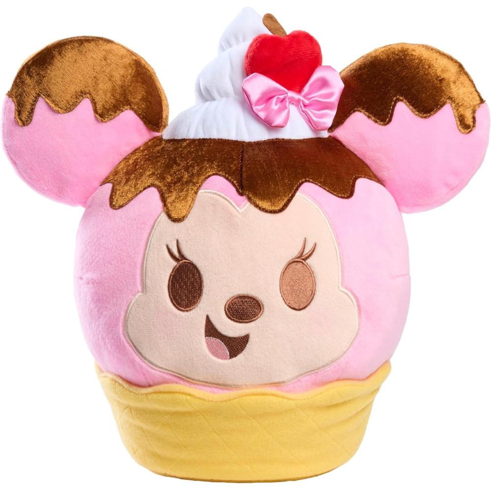 image:imageDisney Munchlings SqueezeAMunch Large Scented Strawberry Sundae Waffle Bowl Minnie Mouse 10inch Plush Kids Toys for Ages 0 by Just Play