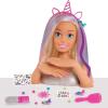 Barbie Deluxe 20-Piece Glitter and Go Styling Head, Blonde Hair and Unicorn Headband, Kids Toys for Ages 5 Up by Just Play(Blonde Hair)