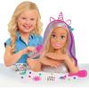 Barbie Deluxe 20-Piece Glitter and Go Styling Head, Blonde Hair and Unicorn Headband, Kids Toys for Ages 5 Up by Just Play(Blonde Hair)